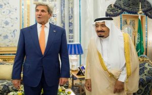 كيري يلتقي ملك السعودية في محاولة أخيرة لإدارة أوباما لحل الازمة اليمنية