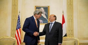 جون كيري يهاجم هادي ويقول انه يعرقل السلام في اليمن