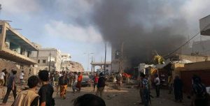 انفجار عنيف في محيط قصر هادي بعدن