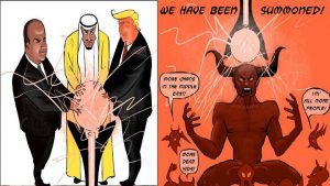 #قطر_تسيء_للملك_سلمان: وسم سعودي على خلفية كاريكاتير جديد
