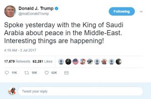 ترامب في تصريح غامض: السلام في الشرق الأوسط..أشياء مثيرة تحدث الآن!