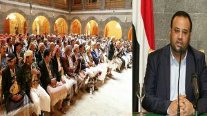 تحالف صنعاء يستعرض حضوره القبلي باستقبال قبائل آل عوض في القصر الجمهوري