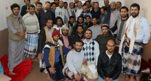 إطلاق سراح طاقم قناة اليمن اليوم وتسليم مقر معهد الميثاق لقيادات المؤتمر بتوجيه من الصماد (صورة)