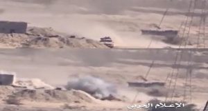 شاهد كيف تفتك الصواريخ الموجهة بقوات هادي وآلياتها في نهم