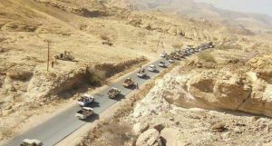 منع موكب محافظ شبوة ووزير النقل ومسؤولي حكومة هادي من دخول المحافظة بأوامر إماراتية (صور)