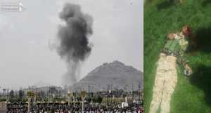 سقوط ضحايا بغارات جوية في صنعاء وتفاخر سعودي باستهداف مئات الآلاف بقصف مراسم تشييع الصماد