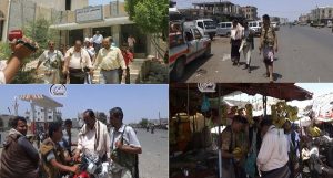 بالصور: محافظ تعز يتجول في مدينة البرح و مفرق الوازعية بعد أن زعم أتباع الإمارات السيطرة عليها