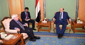 المبعوث الأممي يلتقي هادي ويتوجه إلى صنعاء وتحركات واسعة للدول الأوروبية الكبرى لإنهاء حرب اليمن