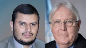 زعيم أنصار الله عبدالملك الحوثي يلتقي المبعوث الأممي إلى اليمن