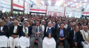 خلال فعالية ضخمة.. رئيس حزب المؤتمر  يطلق تصريحات نارية من صنعاء مهاجماً التحالف وهادي وحكومته