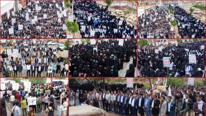 حراك طلابي أكاديمي في عموم جامعات المحافظات اليمنية يدعو أحرار العالم لردع العدوّ الصهيوني