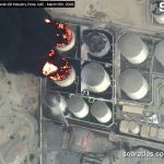 قناة كان العبرية: صور أقمار صناعية توضح حجم الأضرار في منشآت النفط في الفجيرة بالإمارات
