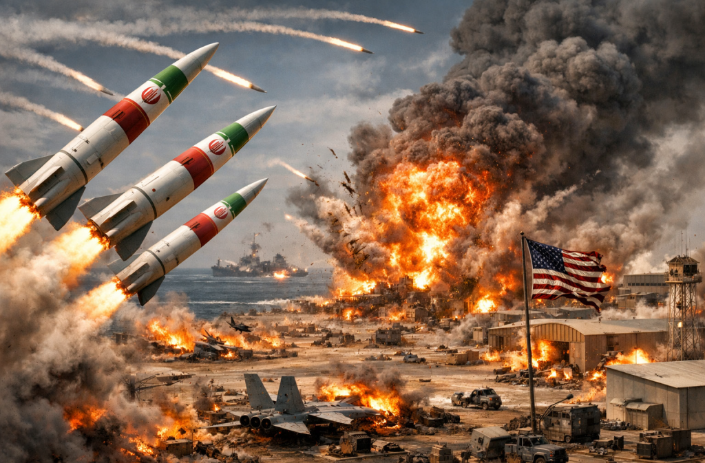 حرس الثورة الإسلامية يشن الموجة الـ 99 ضد أهداف أمريكية وصهيونية