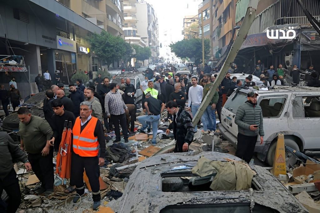 عدوان صهيوني على لبنان : 100 غارة تستهدف بيروت ومناطق في الجنوب وعشرات الشهداء والجرحى