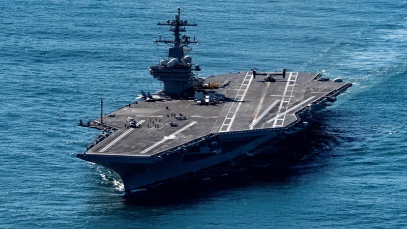 اعتراف أمريكي يكشف تغيير مسار حاملة الطائرات “بوش” هرباً من “ردع يمني محتمل”