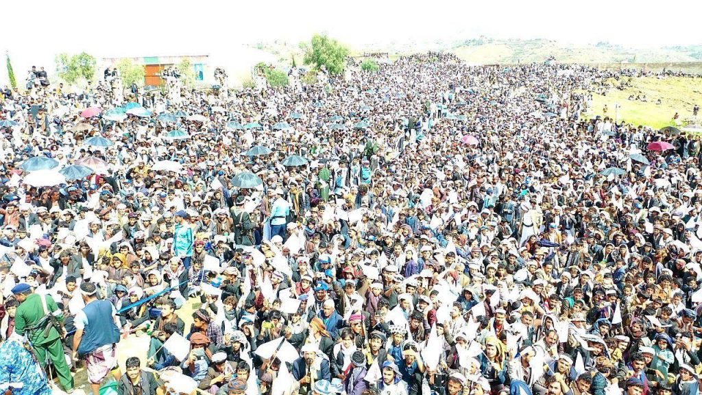 حشود غفيرة في ذمار ابتهاجاً وفرحاً بذكرى ولاية أمير المؤمنين عليه السلام
