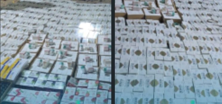 مكتب جمارك ورقابة ذمار يضبط كميات من المعسل والسجائر والمبيدات والأدوية المهربة