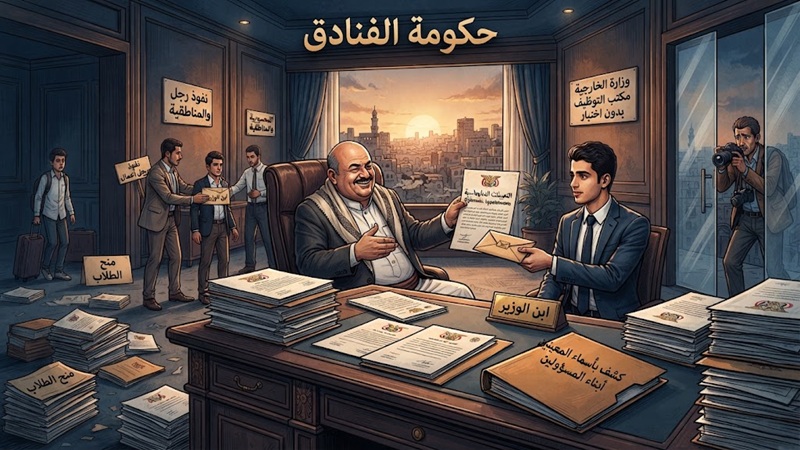 عبث المحاصصة العائلية في حكومة الفنادق وتوظيف أبناء المسؤولين دون معايير