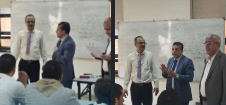 نائب رئيس مصلحة الضرائب والجمارك الدكتور أحمد شريم يطلع على سير تنفيذ دورة التدريب الفني في الدليل العام للفحص والمراجعة الضريبية لكبار المكلفين