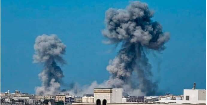 طيران العدو السعودي يشن 11 غارة على حرف سفيان والمخا